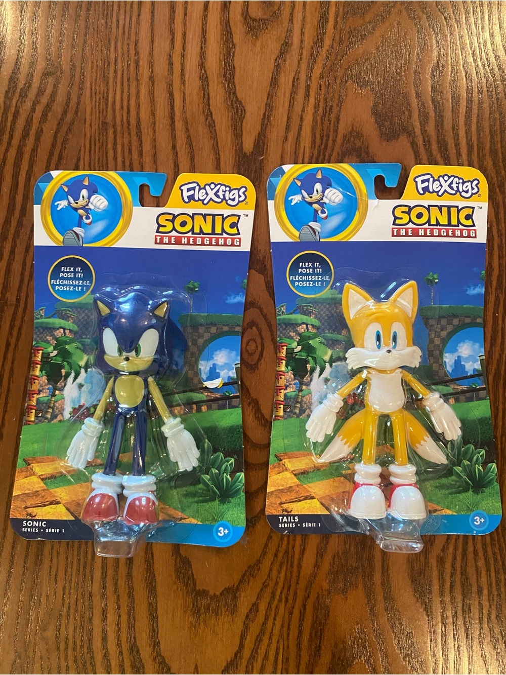 Sonic FlexiFigs Series 1 Tails Figure – Blue & Yellow Packaging